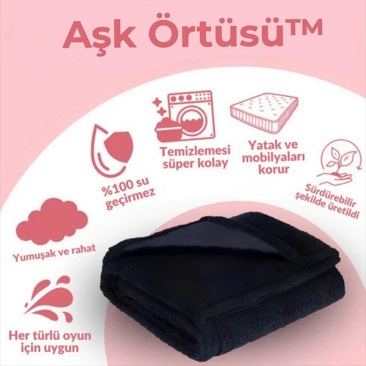 Aşk Örtüsü™-Su Geçirmez Battaniye